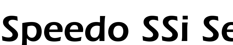 Speedo SSi Semi Bold Font Download Free